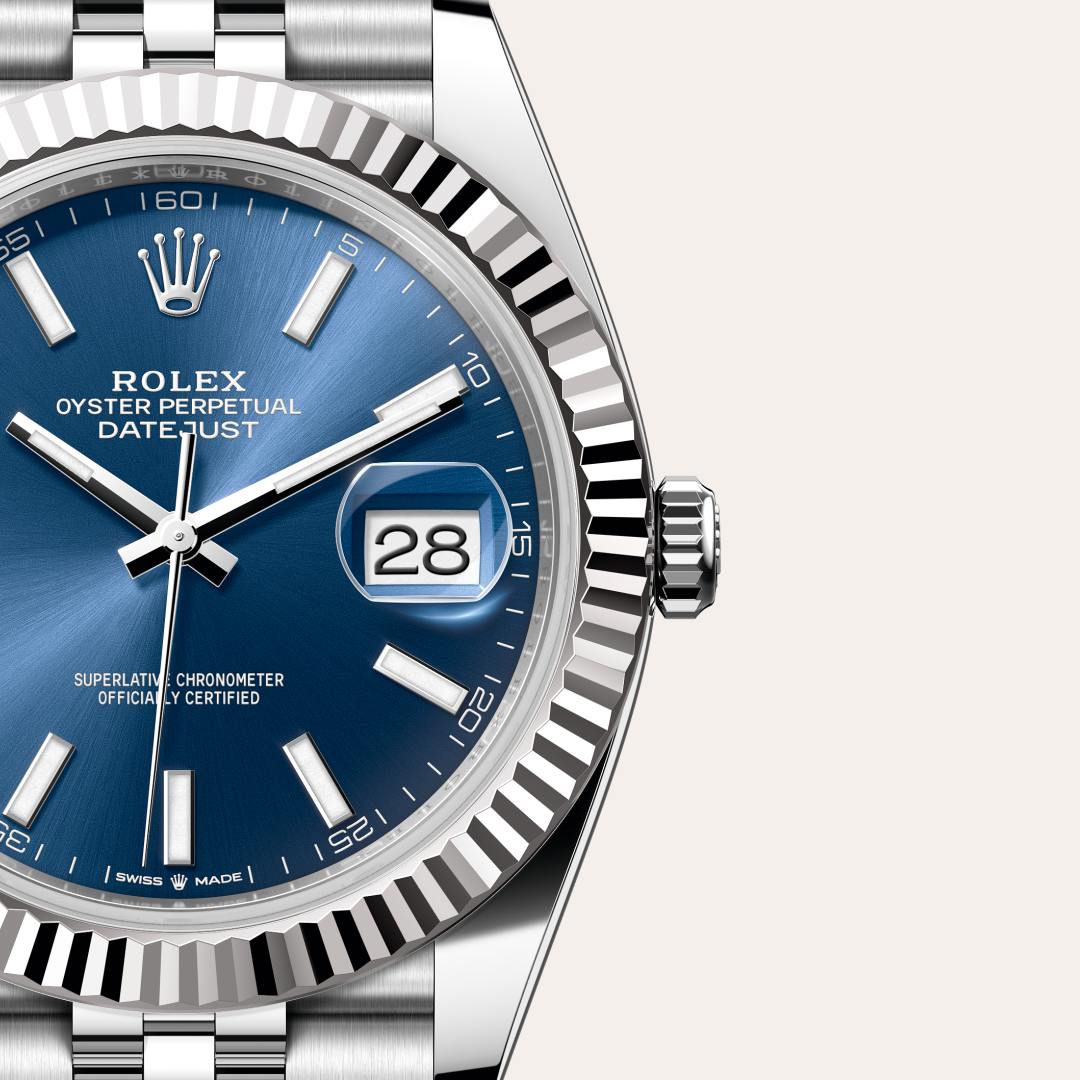 Rolex Datejust in White Rolesor - combination of Oystersteel and white gold, M126334-0002 - Richter & Phillips