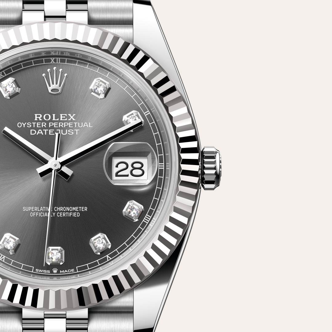 Rolex Datejust in White Rolesor - combination of Oystersteel and white gold, M126334-0006 - Richter & Phillips