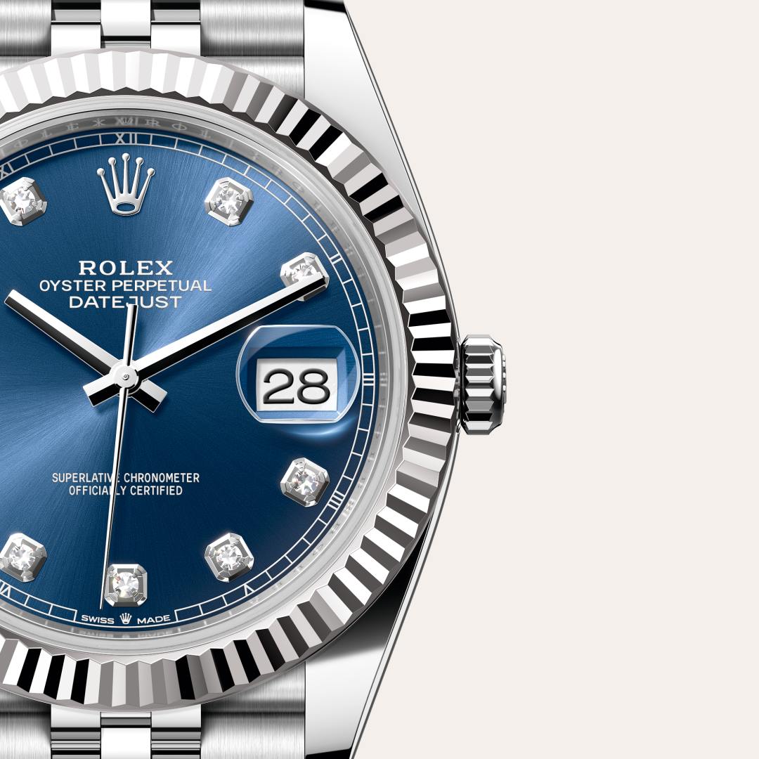 Rolex Datejust in White Rolesor - combination of Oystersteel and white gold, M126334-0016 - Richter & Phillips