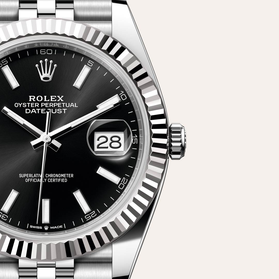 Rolex Datejust in White Rolesor - combination of Oystersteel and white gold, M126334-0018 - Walters & Hogsett