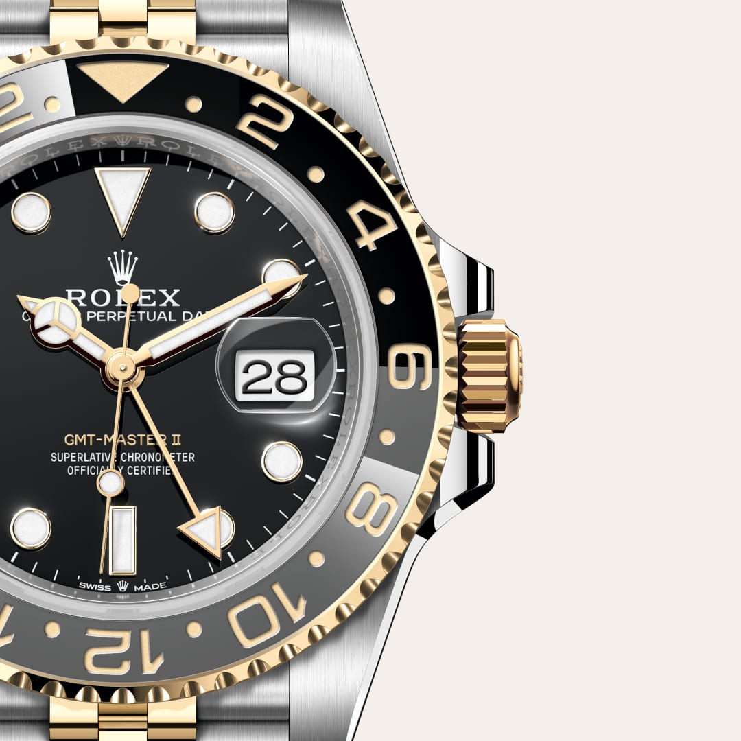 Rolex GMT-Master II in Yellow Rolesor - combination of Oystersteel and yellow gold, M126713GRNR-0001 - Blakemans Jewelry