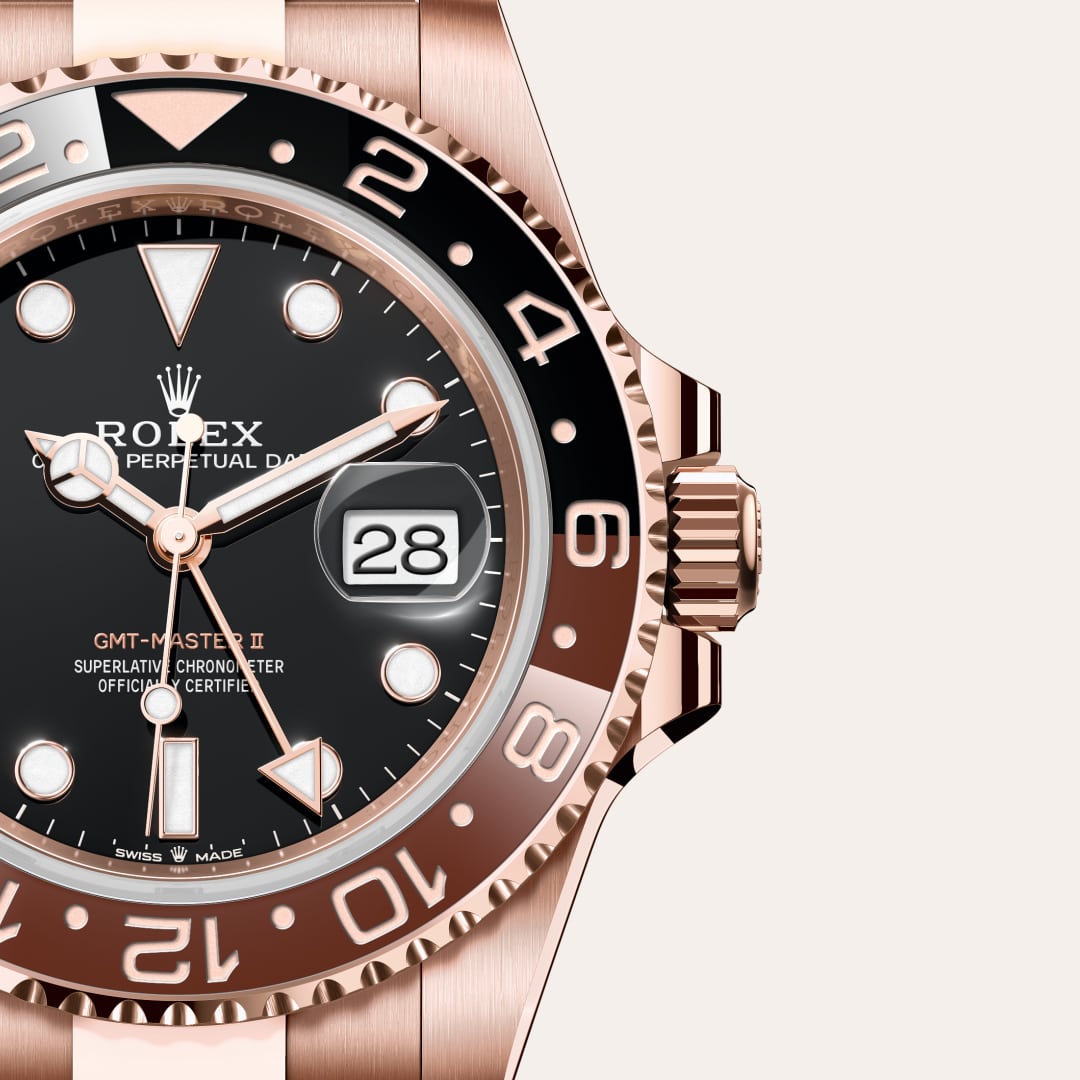 Rolex GMT-Master II in 18 kt Everose gold, M126715CHNR-0001 - Little Switzerland