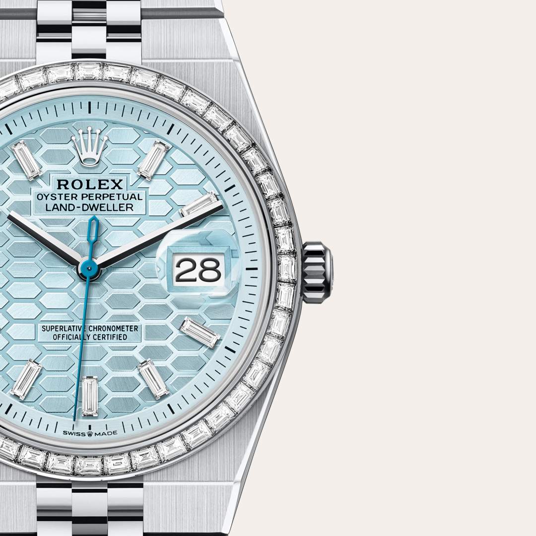 Rolex Land-Dweller in Platinum, M127286TBR-0001 - Clarkson Jewelers