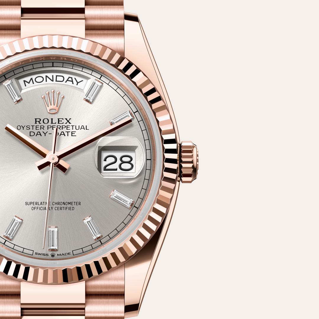 Rolex Day-Date in 18 kt Everose gold, M128235-0087 - Richter & Phillips