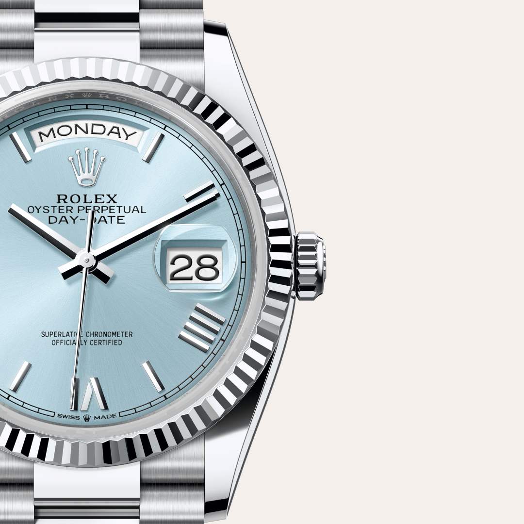 Rolex Day-Date in Platinum, M128236-0018 - Meierotto Jewelers