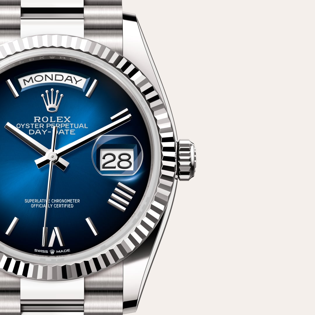 Rolex Day-Date in 18 kt white gold, M128239-0063 - Lenox Jewelers