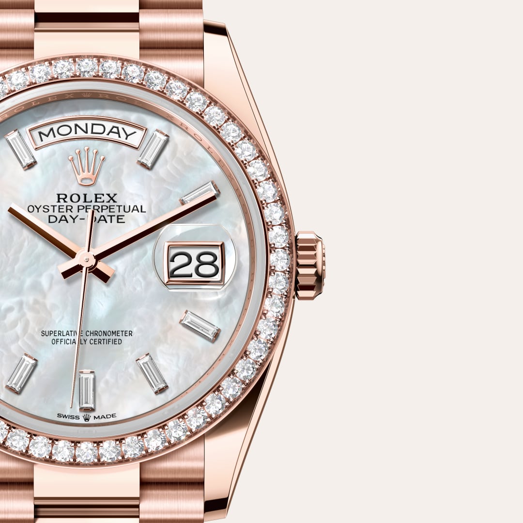 Rolex Day-Date in 18 kt Everose gold, M128345RBR-0077 - Richter & Phillips