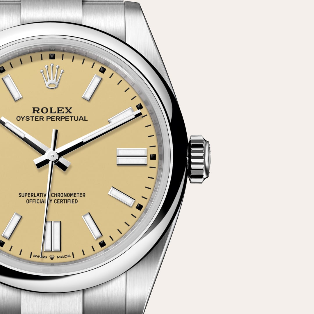Rolex Oyster Perpetual in Oystersteel, M134300-0007 - Little Switzerland