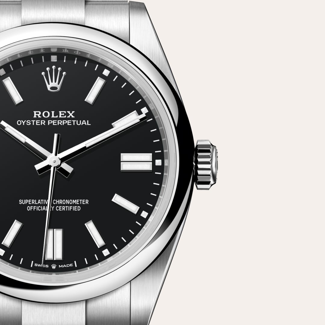 Rolex Oyster Perpetual in Oystersteel, M134300-0008 - Little Switzerland