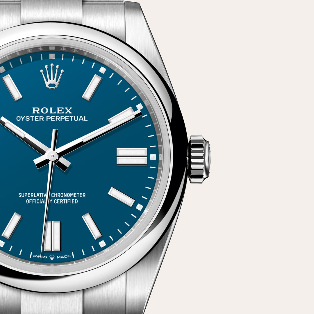 Rolex Oyster Perpetual in Oystersteel, M134300-0009 - Little Switzerland