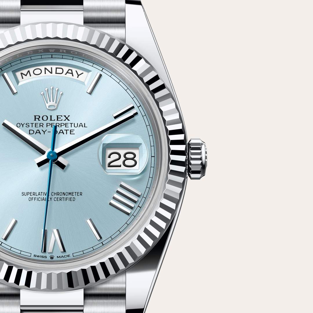 Rolex Day-Date in Platinum, M228236-0012 - Clarkson Jewelers