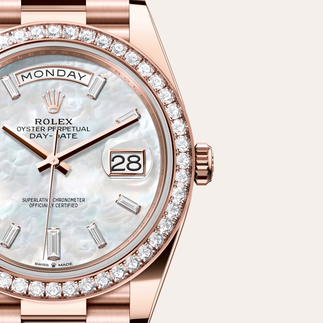 Rolex Day-Date in 18 kt Everose gold, M228345RBR-0026 - Richter & Phillips