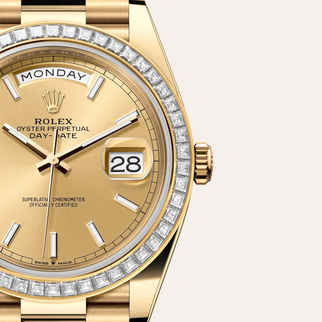 Rolex Day-Date in 18 kt yellow gold, M228398TBR-0007 - Meierotto Jewelers