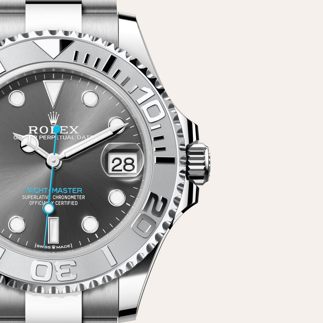 Rolex Yacht-Master in Rolesium - combination of Oystersteel and platinum, M268622-0002 - Walters & Hogsett