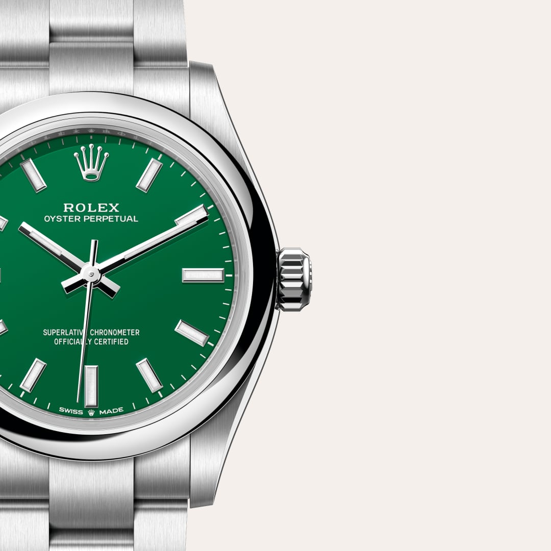 Rolex Oyster Perpetual in Oystersteel, M277200-0006 - Little Switzerland
