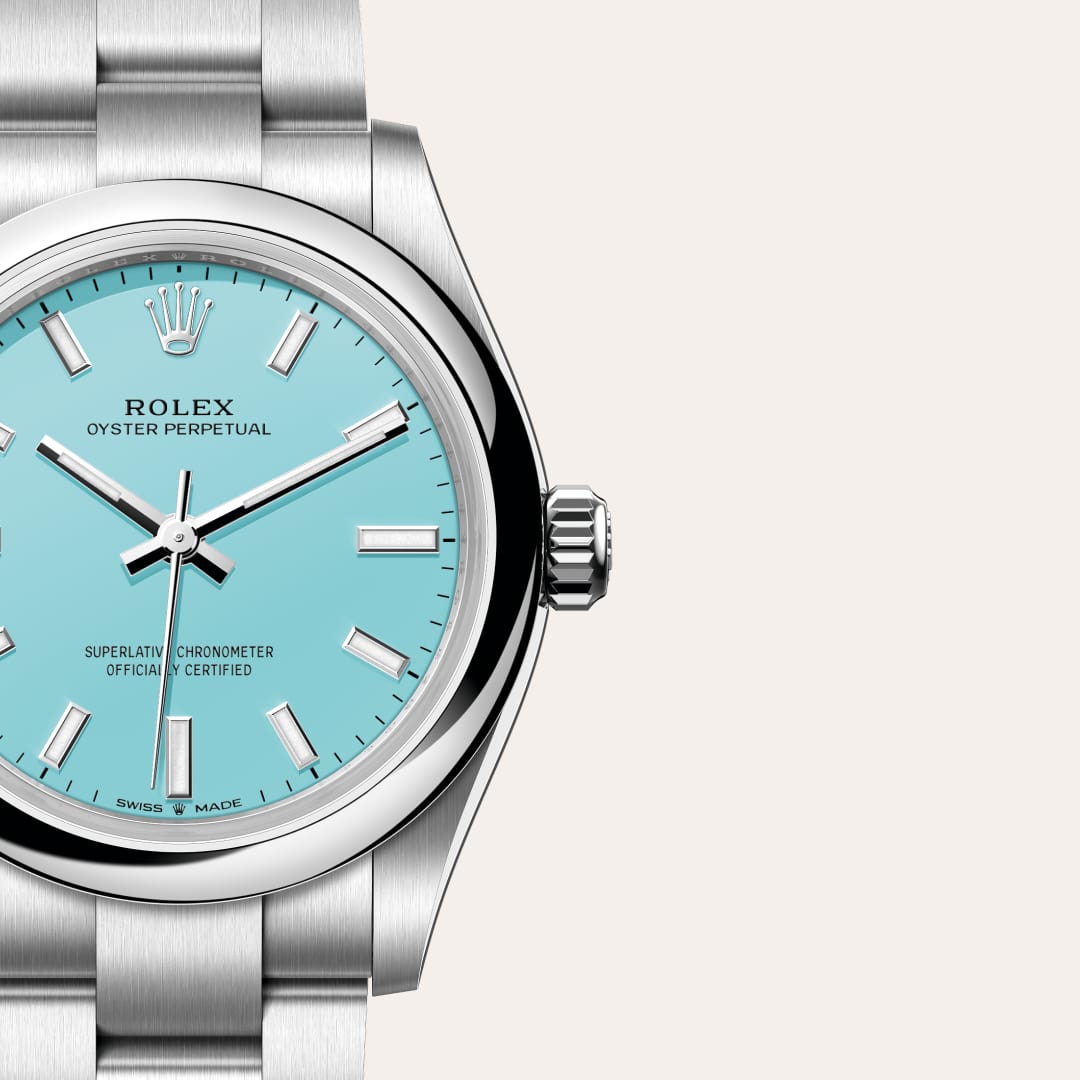 Rolex Oyster Perpetual in Oystersteel, M277200-0007 - Little Switzerland