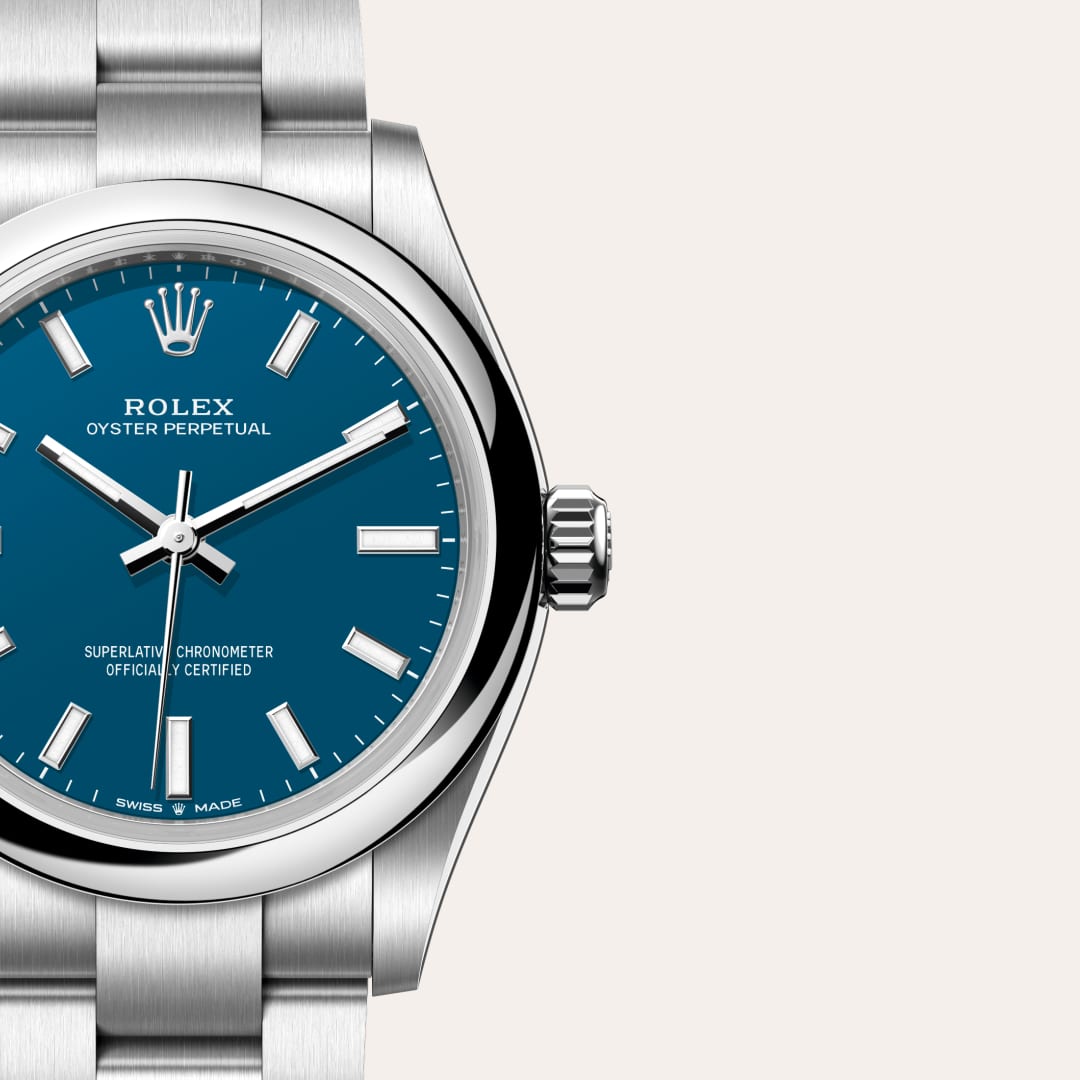 Rolex Oyster Perpetual in Oystersteel, M277200-0017 - Little Switzerland