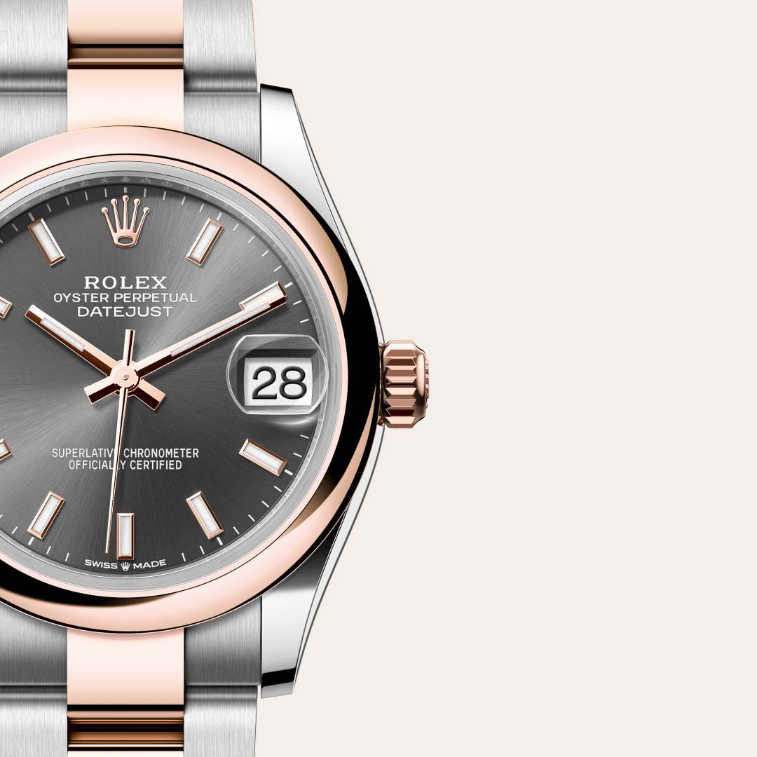 Rolex Datejust in Everose Rolesor - combination of Oystersteel and Everose gold, M278241-0017 - Clarkson Jewelers