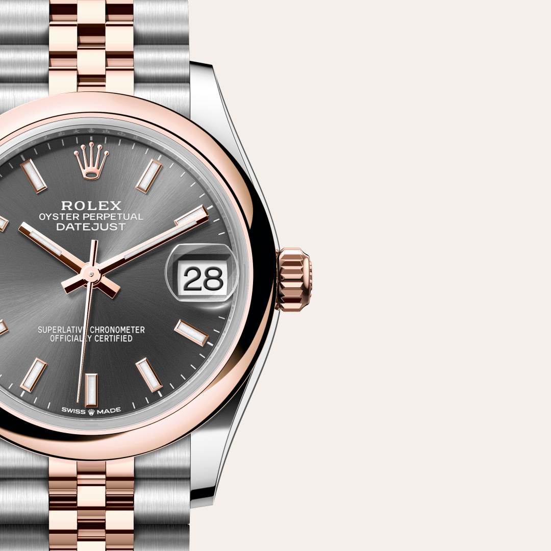 Rolex Datejust in Everose Rolesor - combination of Oystersteel and Everose gold, M278241-0018 - Meierotto Jewelers