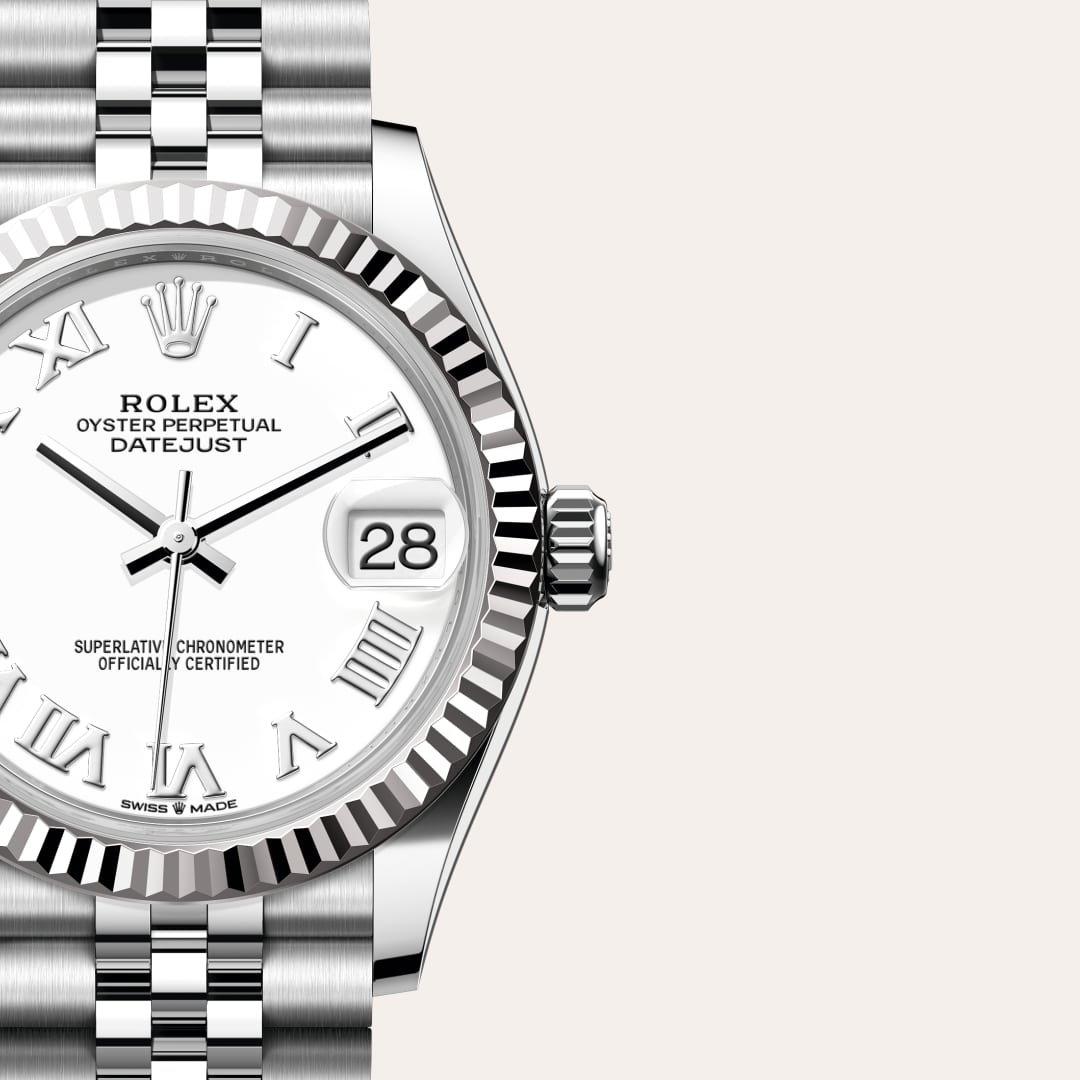Rolex Datejust in White Rolesor - combination of Oystersteel and white gold, M278274-0010 - Walters & Hogsett
