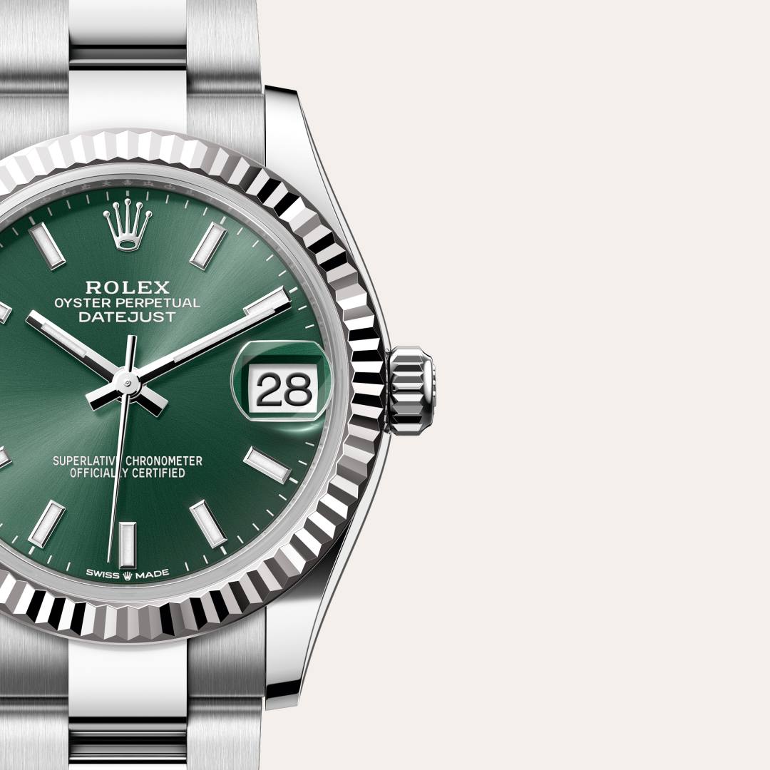 Rolex Datejust in White Rolesor - combination of Oystersteel and white gold, M278274-0017 - Blakemans Jewelry