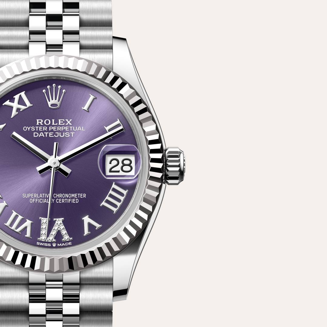 Rolex Datejust in White Rolesor - combination of Oystersteel and white gold, M278274-0026 - Schiffman's Jewelers