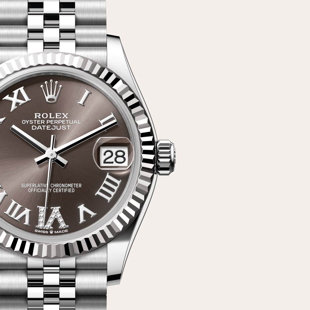 Rolex Datejust in White Rolesor - combination of Oystersteel and white gold, M278274-0028 - Lenox Jewelers