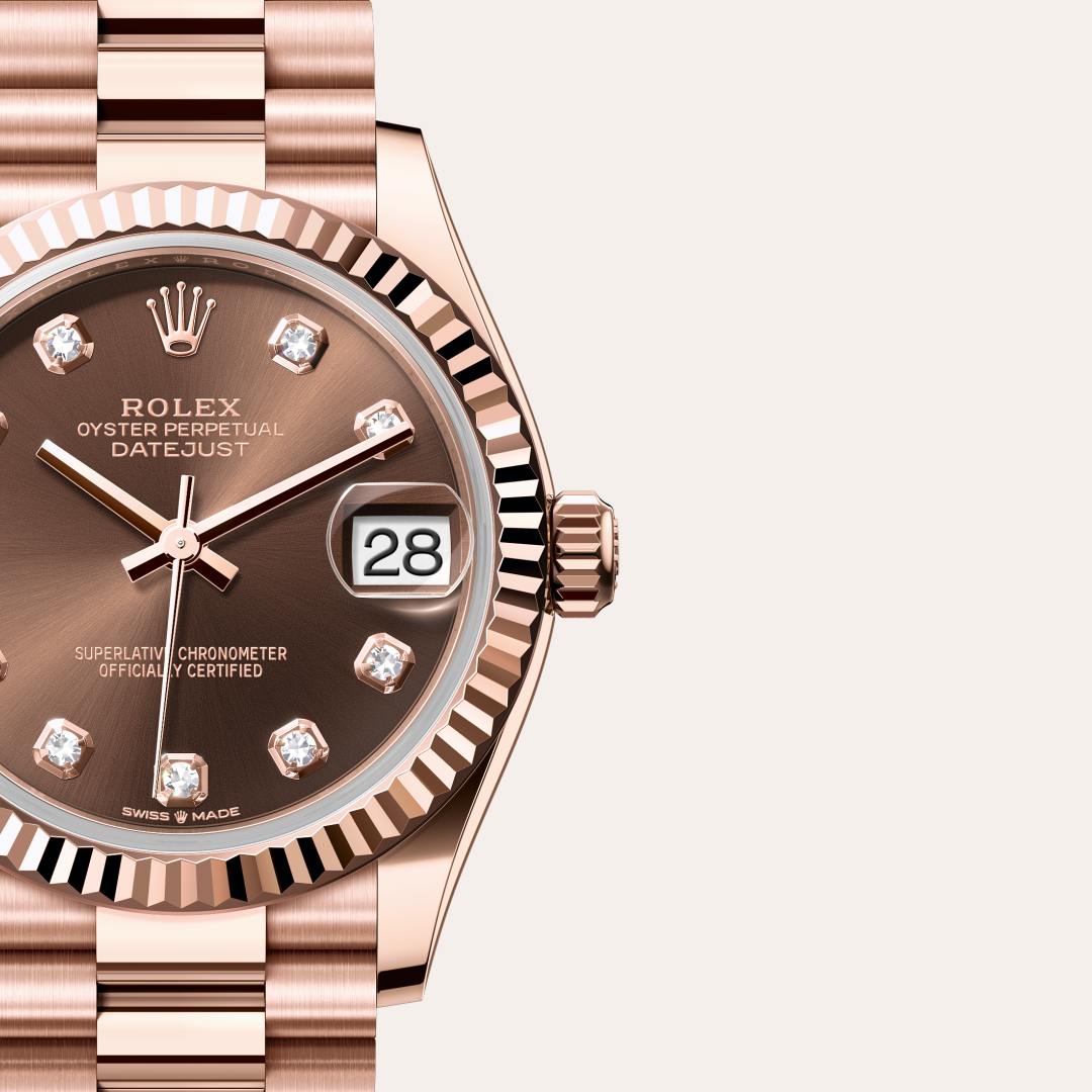 Rolex Datejust in 18 kt Everose gold, M278275-0010 - Clarkson Jewelers