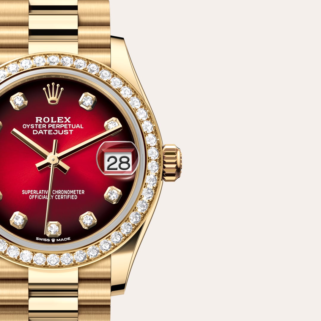 Rolex Datejust in 18 kt yellow gold, M278288RBR-0041 - Meierotto Jewelers