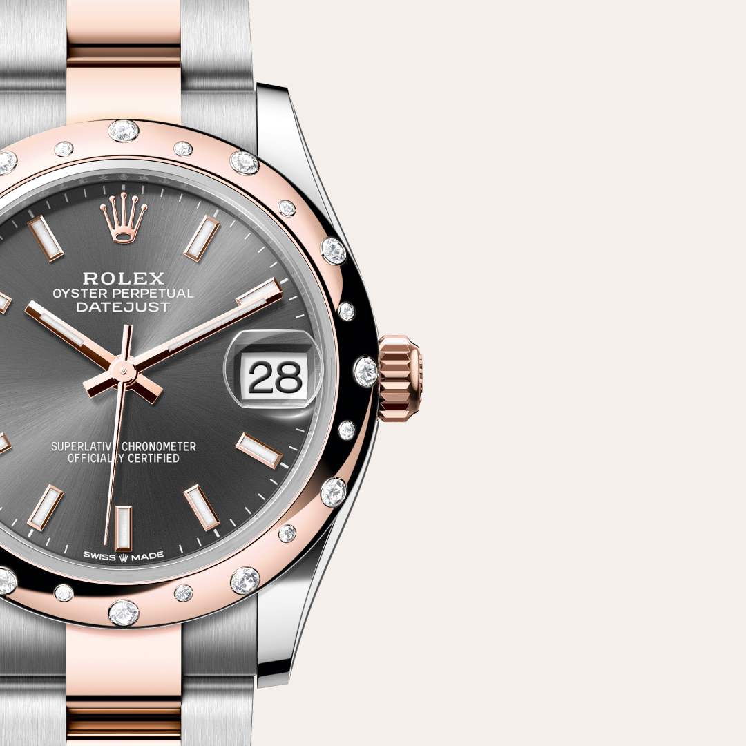 Rolex Datejust in Everose Rolesor - combination of Oystersteel and Everose gold, M278341RBR-0017 - Clarkson Jewelers