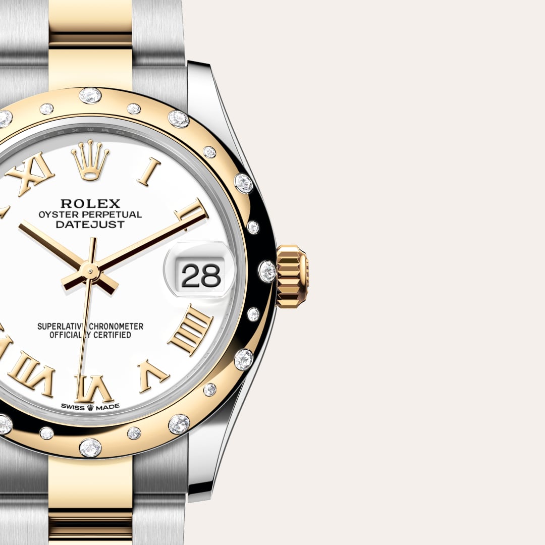 Rolex Datejust in Yellow Rolesor - combination of Oystersteel and yellow gold, M278343RBR-0001 - Little Switzerland