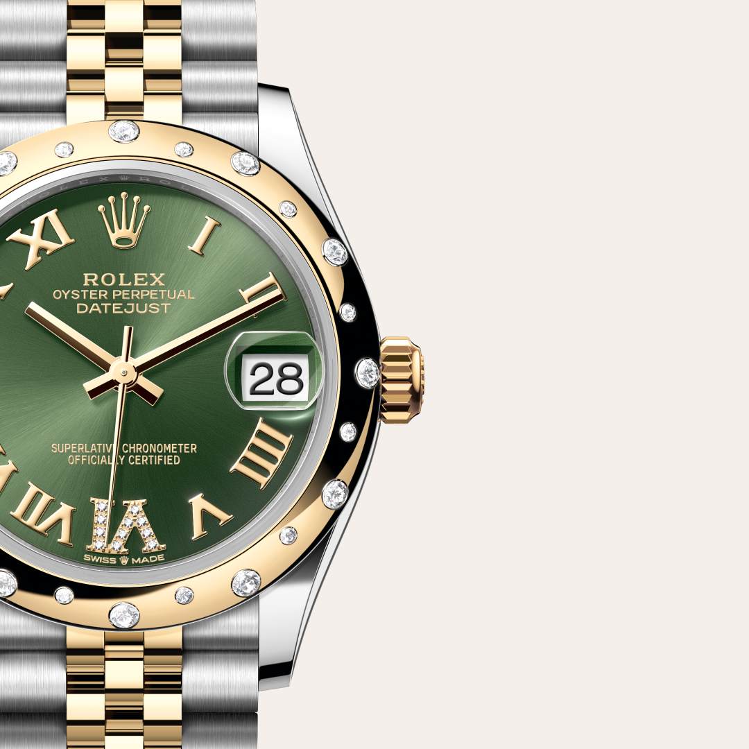 Rolex Datejust in Yellow Rolesor - combination of Oystersteel and yellow gold, M278343RBR-0016 - Clarkson Jewelers