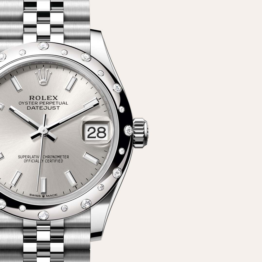 Rolex Datejust in White Rolesor - combination of Oystersteel and white gold, M278344RBR-0014 - Walters & Hogsett