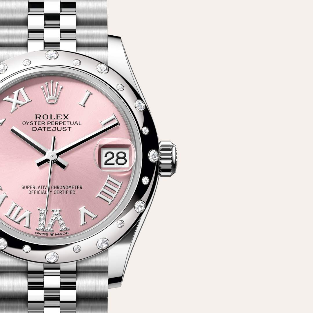 Rolex Datejust in White Rolesor - combination of Oystersteel and white gold, M278344RBR-0026 - Little Switzerland