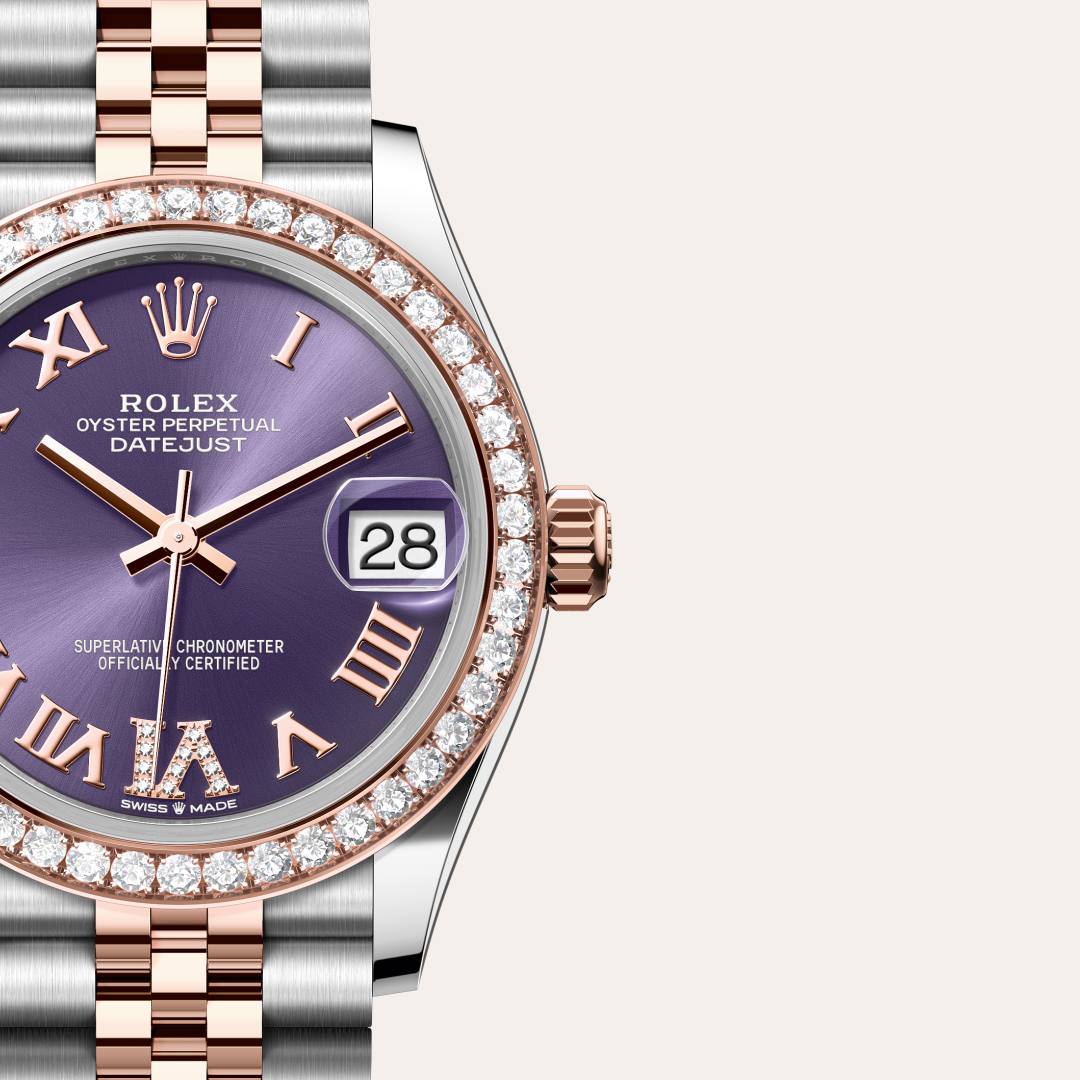 Rolex Datejust in Everose Rolesor - combination of Oystersteel and Everose gold, M278381RBR-0020 - Clarkson Jewelers