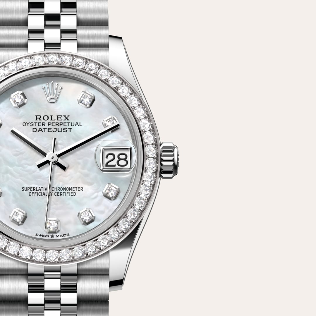 Rolex Datejust in White Rolesor - combination of Oystersteel and white gold, M278384RBR-0008 - Jewelers Trade Shop