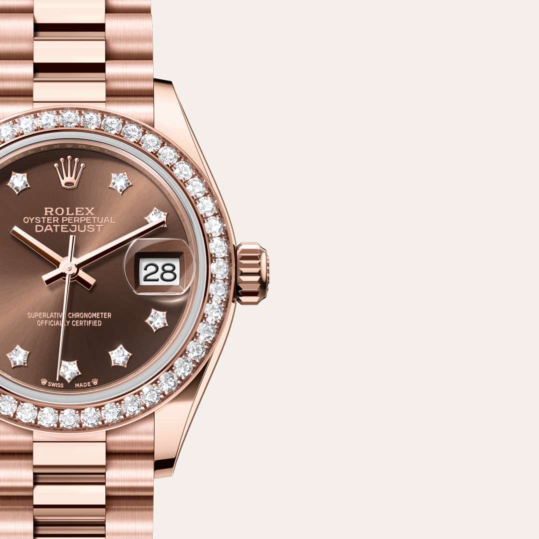 Rolex Lady-Datejust in 18 kt Everose gold, M279135RBR-0001 - Blakemans Jewelry