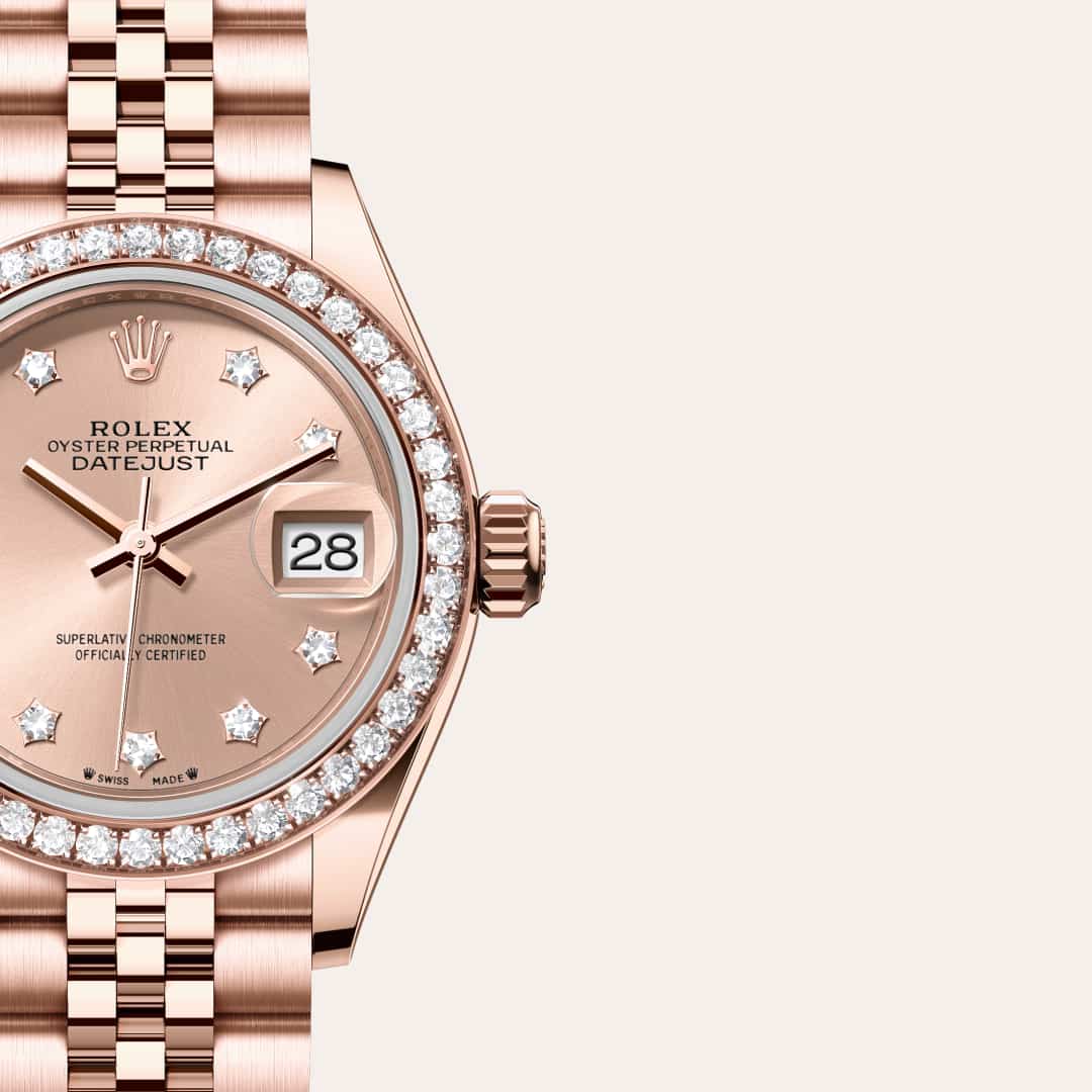 Rolex Lady-Datejust in 18 kt Everose gold, M279135RBR-0030 - Meierotto Jewelers