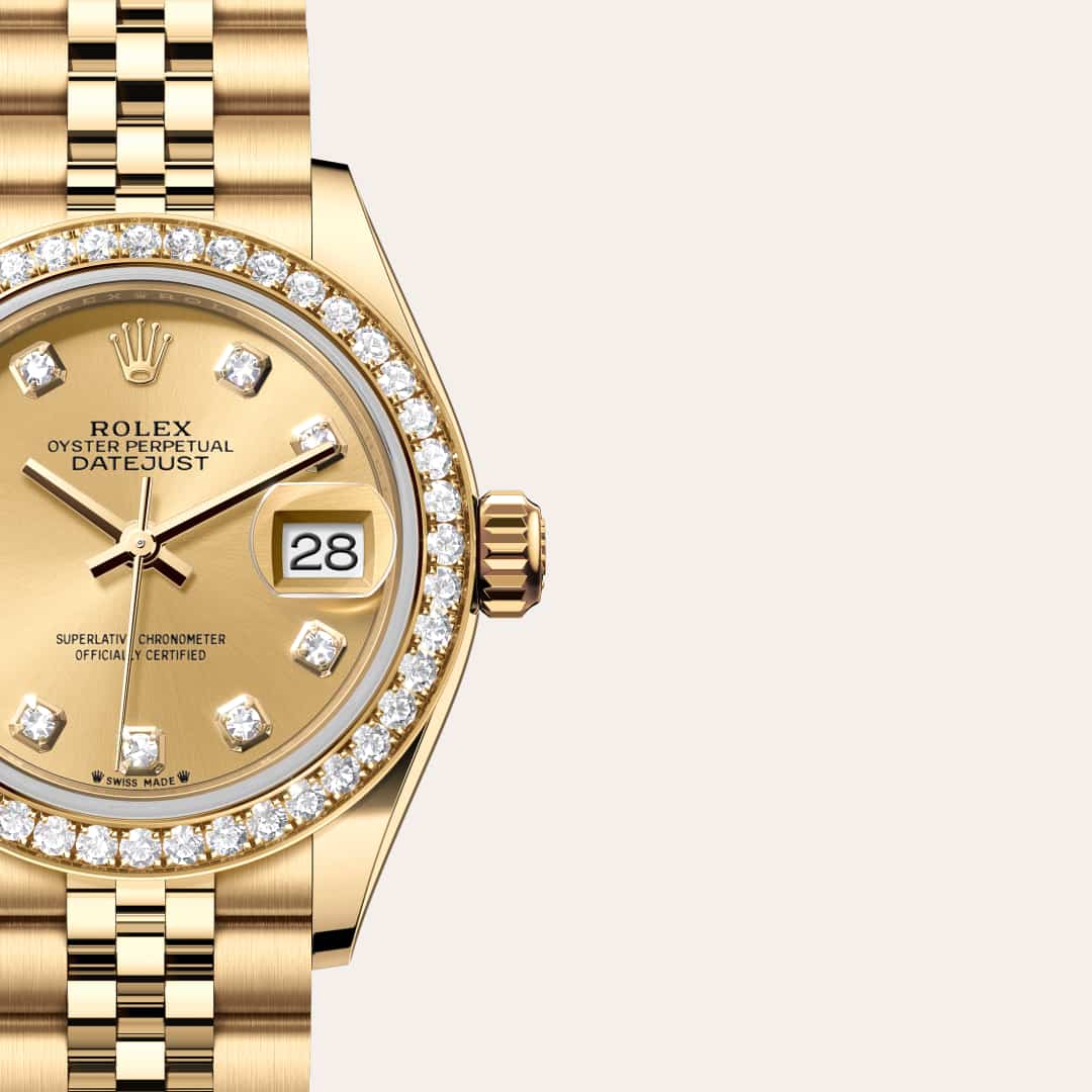 Rolex Lady-Datejust in 18 kt yellow gold, M279138RBR-0024 - Little Switzerland