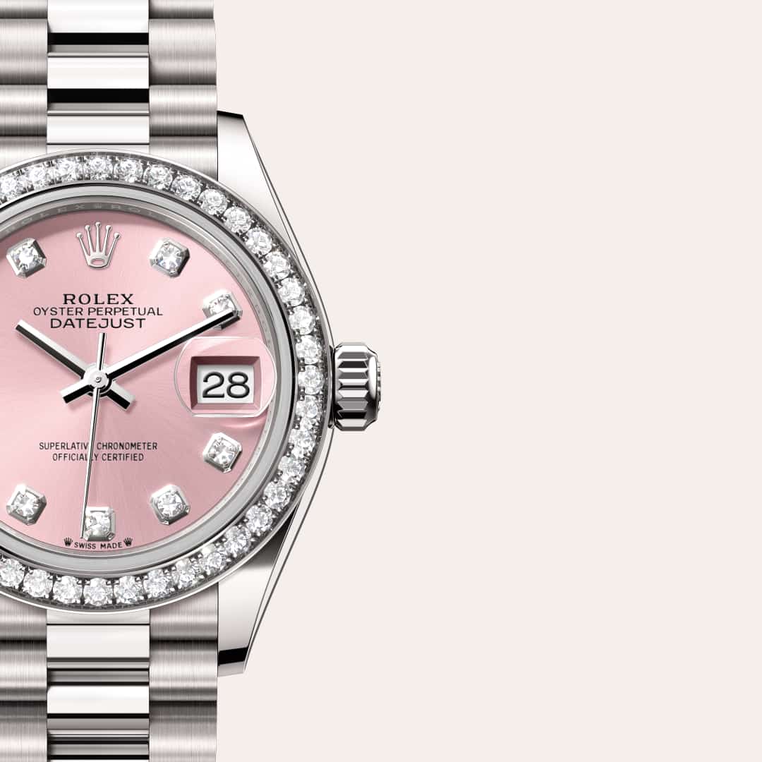 Rolex Lady-Datejust in 18 kt white gold, M279139RBR-0005 - Clarkson Jewelers