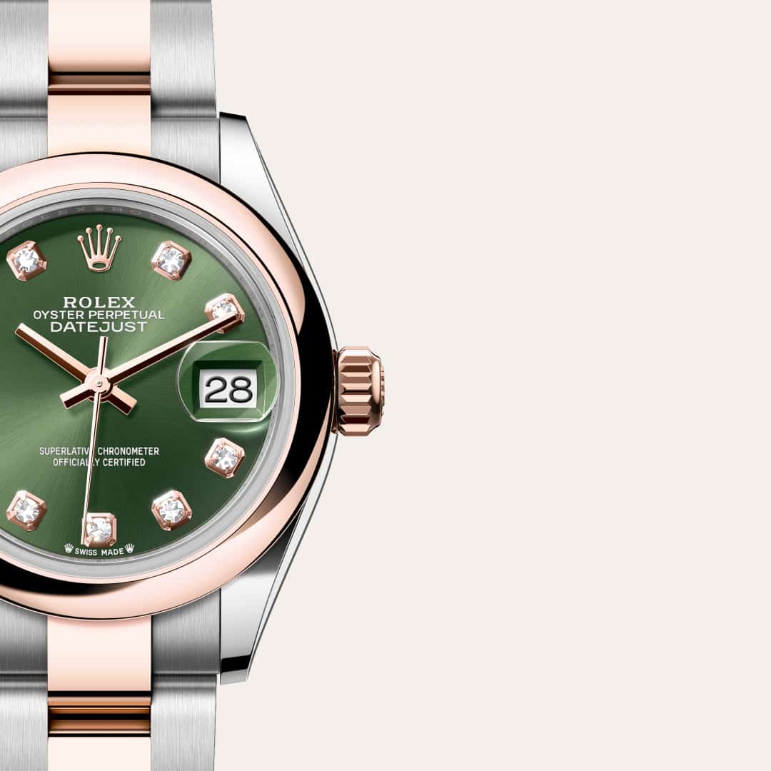 Rolex Lady-Datejust in Everose Rolesor - combination of Oystersteel and Everose gold, M279161-0008 - Clarkson Jewelers