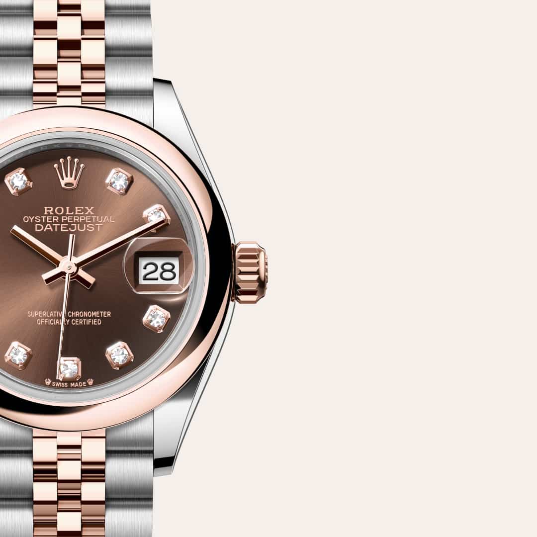 Rolex Lady-Datejust in Everose Rolesor - combination of Oystersteel and Everose gold, M279161-0011 - Meierotto Jewelers