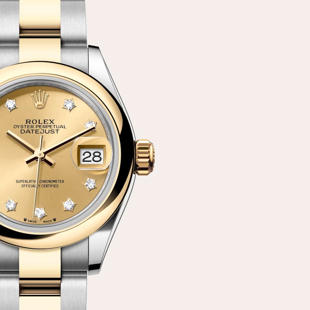 Rolex Lady-Datejust in Yellow Rolesor - combination of Oystersteel and yellow gold, M279163-0021 - Schiffman's Jewelers