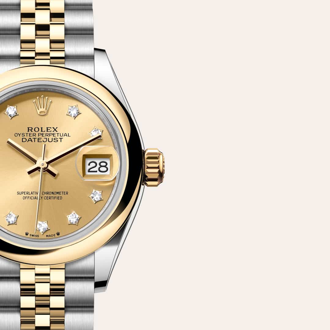 Rolex Lady-Datejust in Yellow Rolesor - combination of Oystersteel and yellow gold, M279163-0022 - Meierotto Jewelers