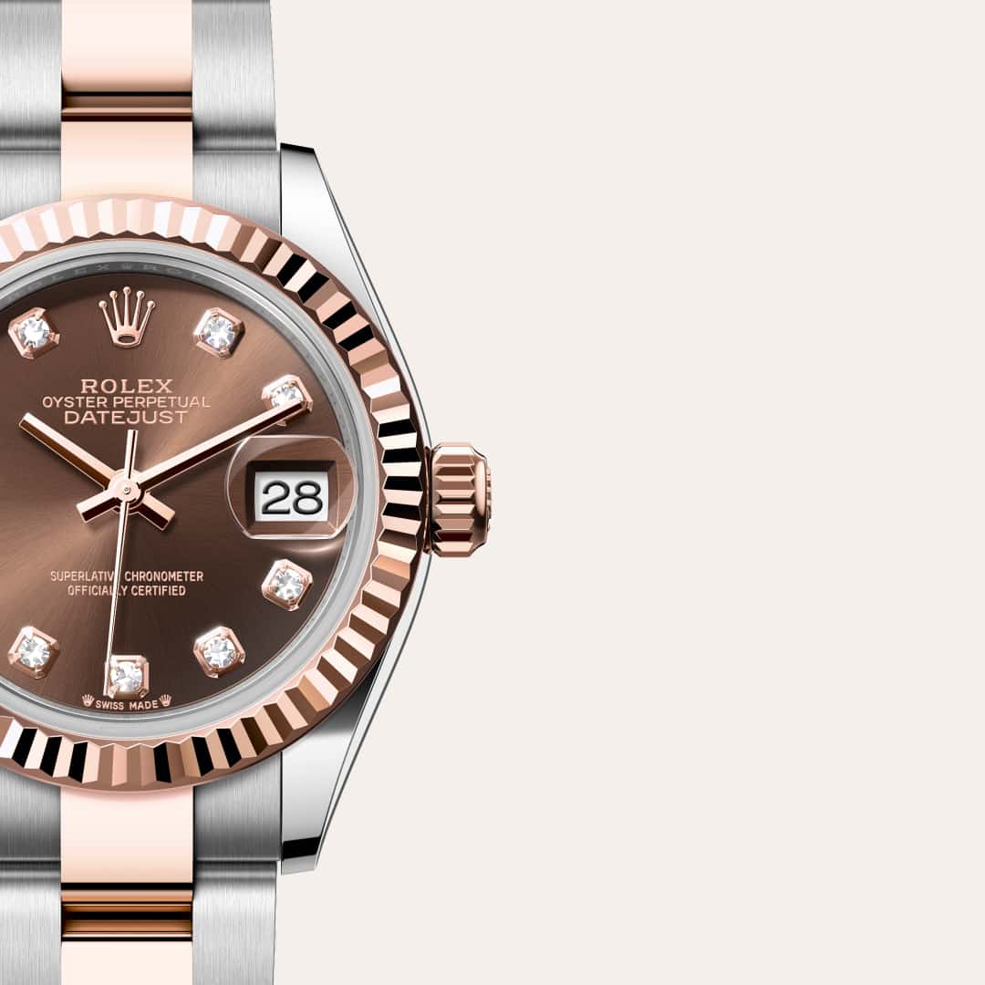 Rolex Lady-Datejust in Everose Rolesor - combination of Oystersteel and Everose gold, M279171-0012 - Blakemans Jewelry