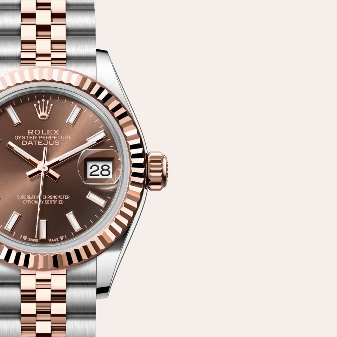 Rolex Lady-Datejust in Everose Rolesor - combination of Oystersteel and Everose gold, M279171-0017 - Lenox Jewelers