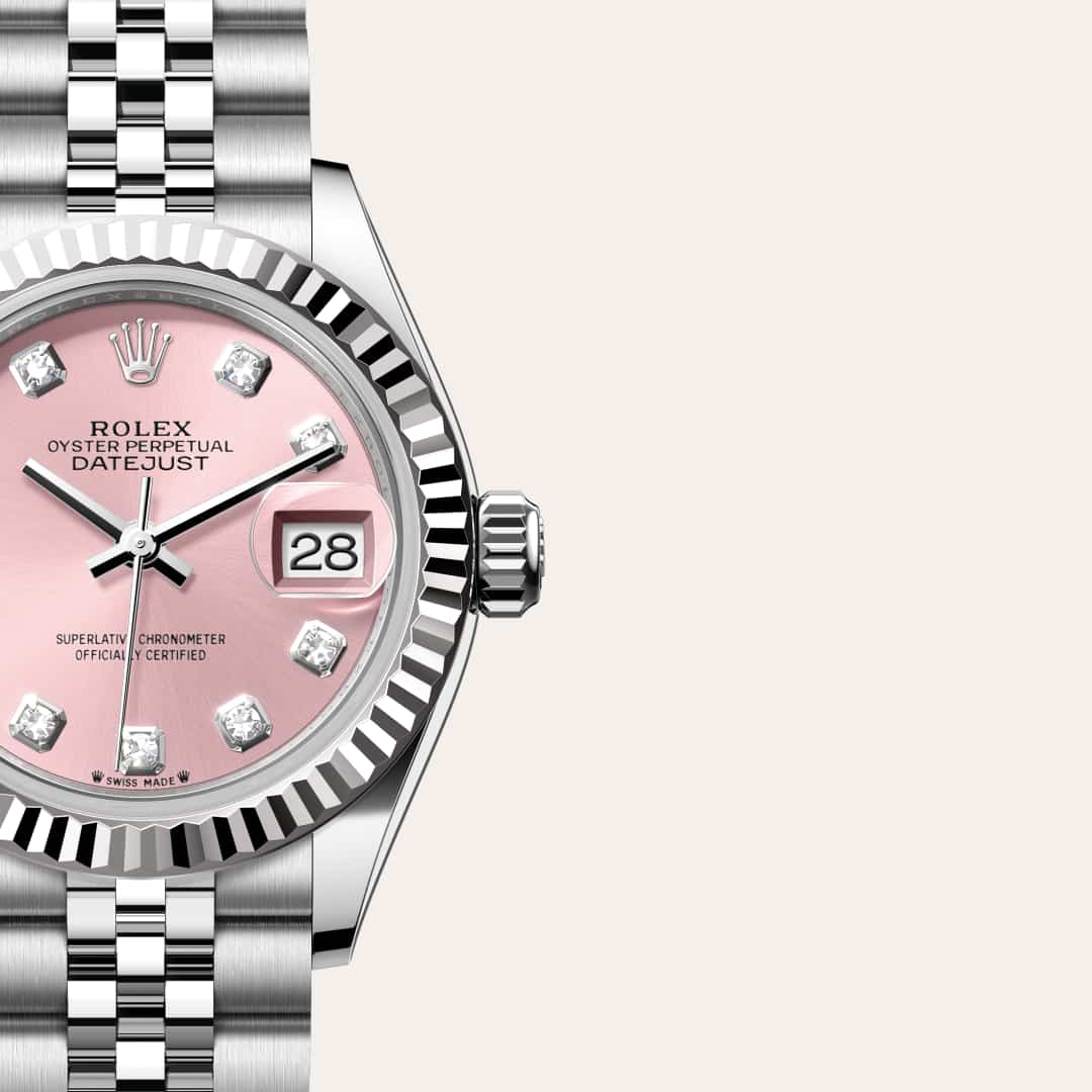 Rolex Lady-Datejust in White Rolesor - combination of Oystersteel and white gold, M279174-0003 - Orrs Jewelers