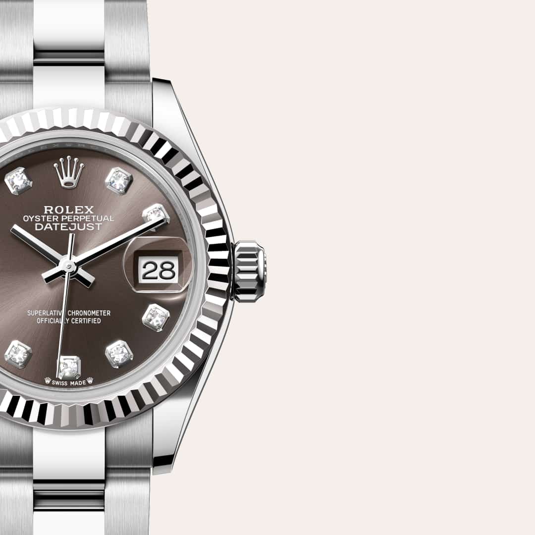 Rolex Lady-Datejust in White Rolesor - combination of Oystersteel and white gold, M279174-0016 - Walters & Hogsett