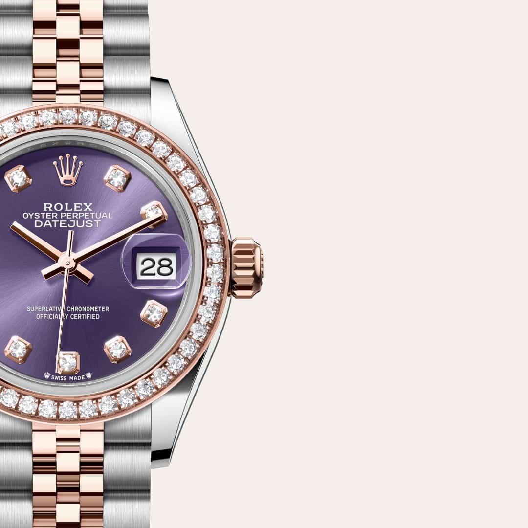 Rolex Lady-Datejust in Everose Rolesor - combination of Oystersteel and Everose gold, M279381RBR-0015 - Schiffman's Jewelers