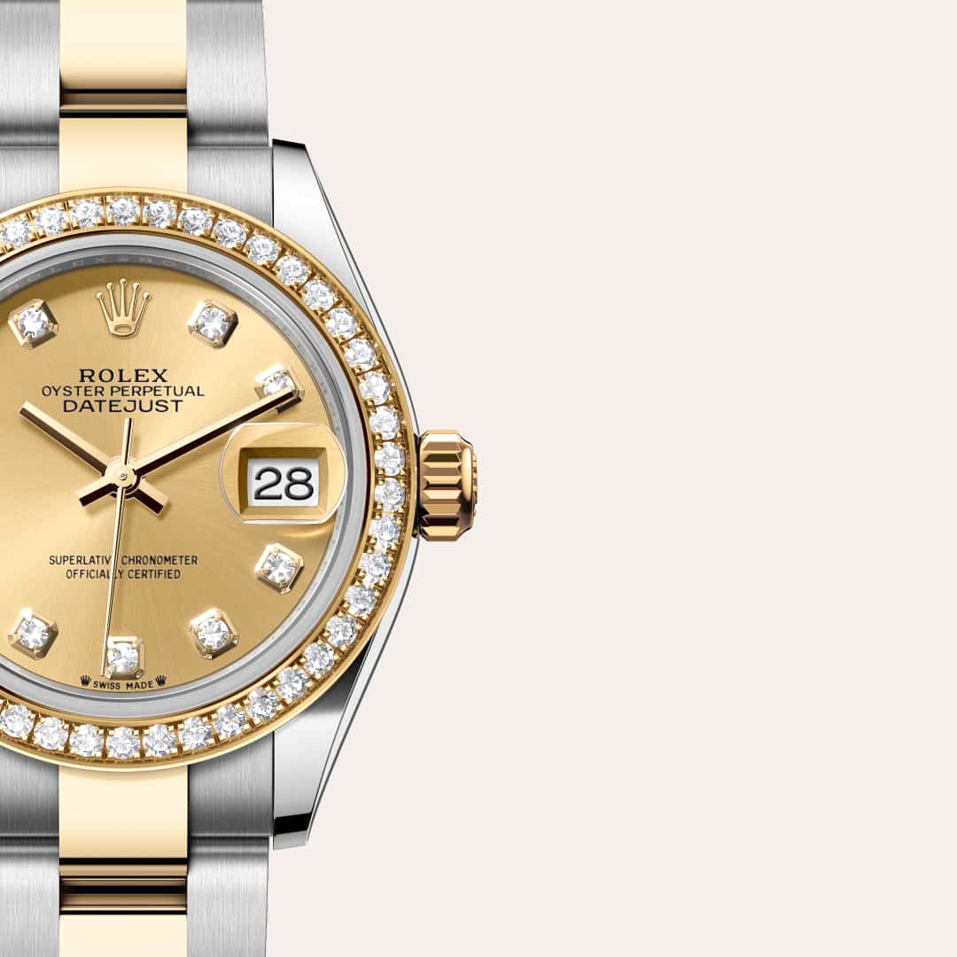Rolex Lady-Datejust in Yellow Rolesor - combination of Oystersteel and yellow gold, M279383RBR-0012 - Lenox Jewelers